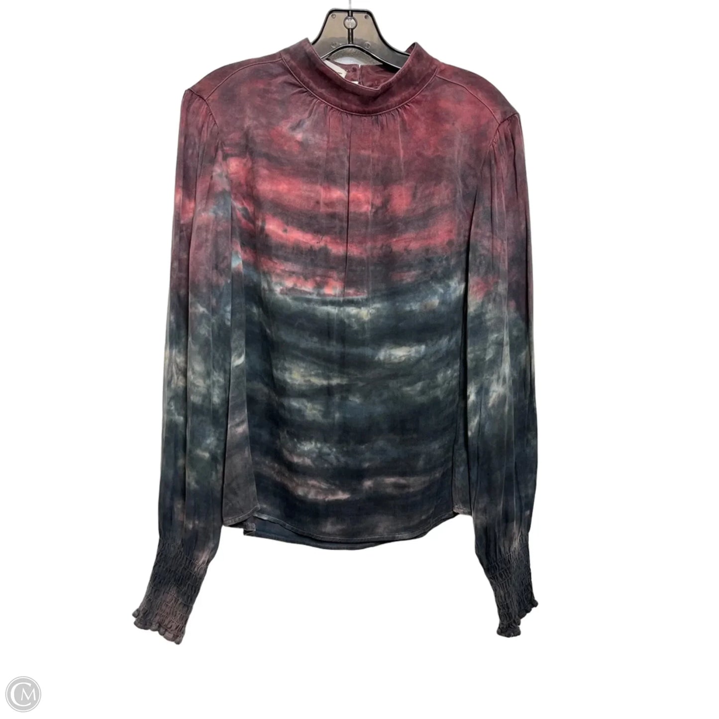 Top Long Sleeve By Cloth & Stone In Tie Dye Print, Size: M