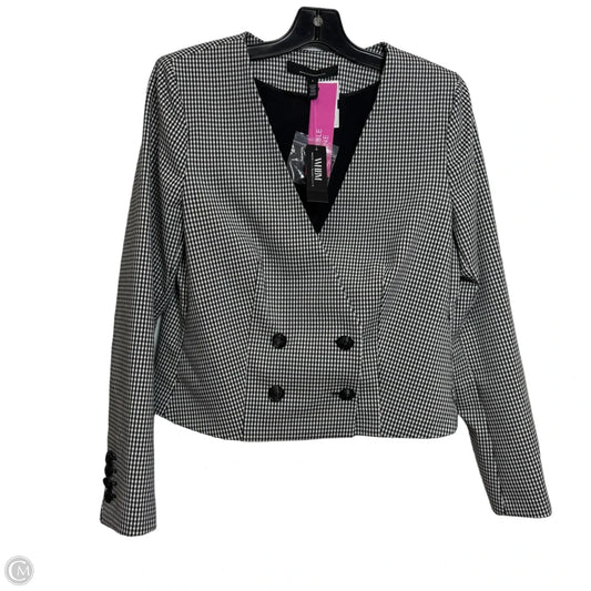 Blazer By White House Black Market In Checkered Pattern, Size: 8