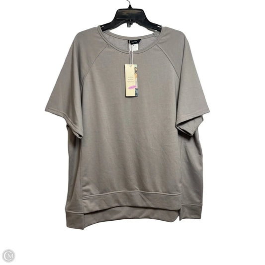 Top Short Sleeve By Dokotoo In Taupe, Size: Xl