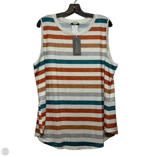 Top Sleeveless Basic By Cme In Striped Pattern, Size: Xxl