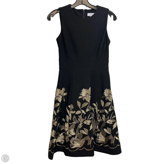 Dress Party Short By Calvin Klein In Black, Size: 2p
