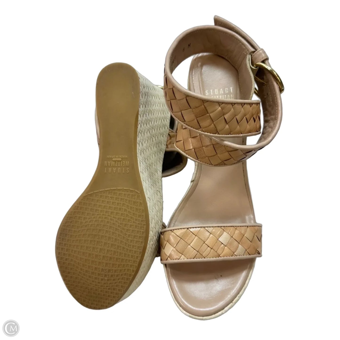 Sandals Designer By Stuart Weitzman In Tan, Size: 8