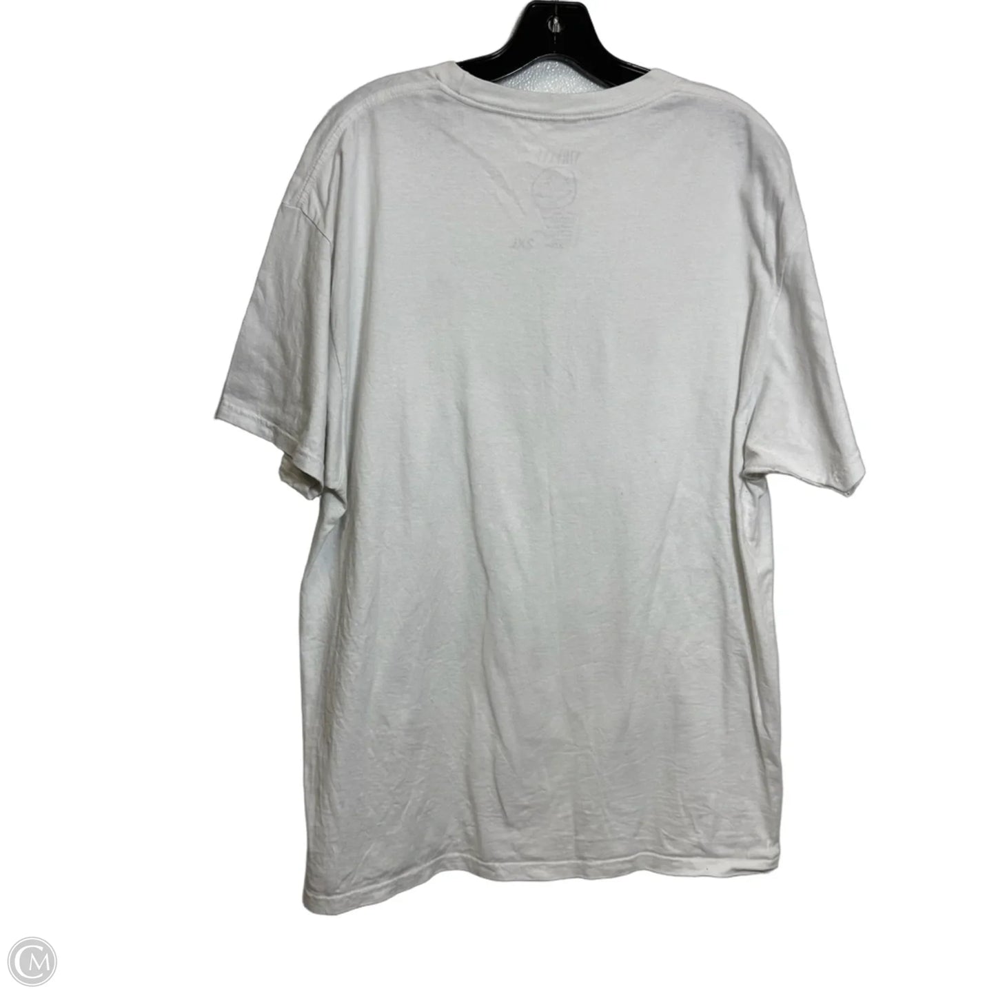 Top Short Sleeve Basic By Clothes Mentor In White, Size: 2x