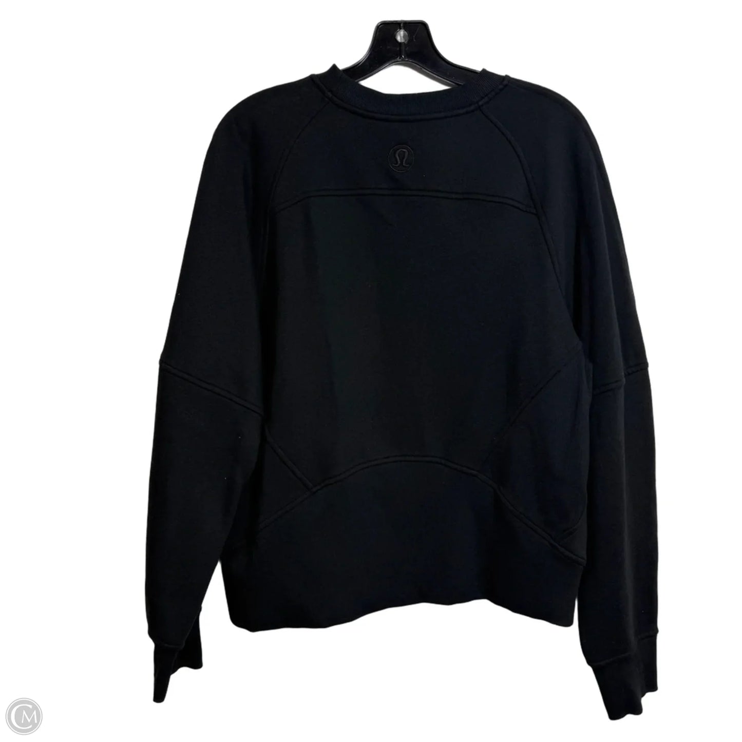 Athletic Sweatshirt Crewneck By Lululemon In Black, Size: M