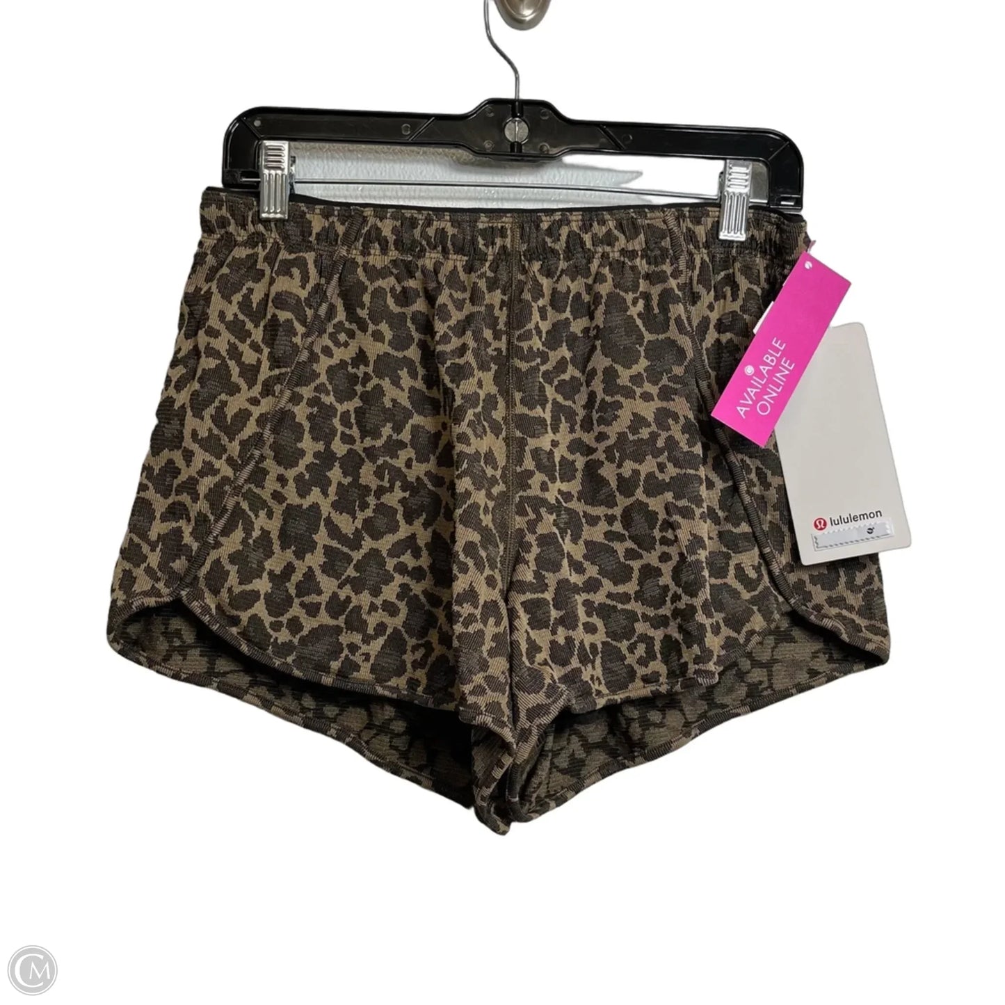 Athletic Shorts By Lululemon In Animal Print, Size: 8