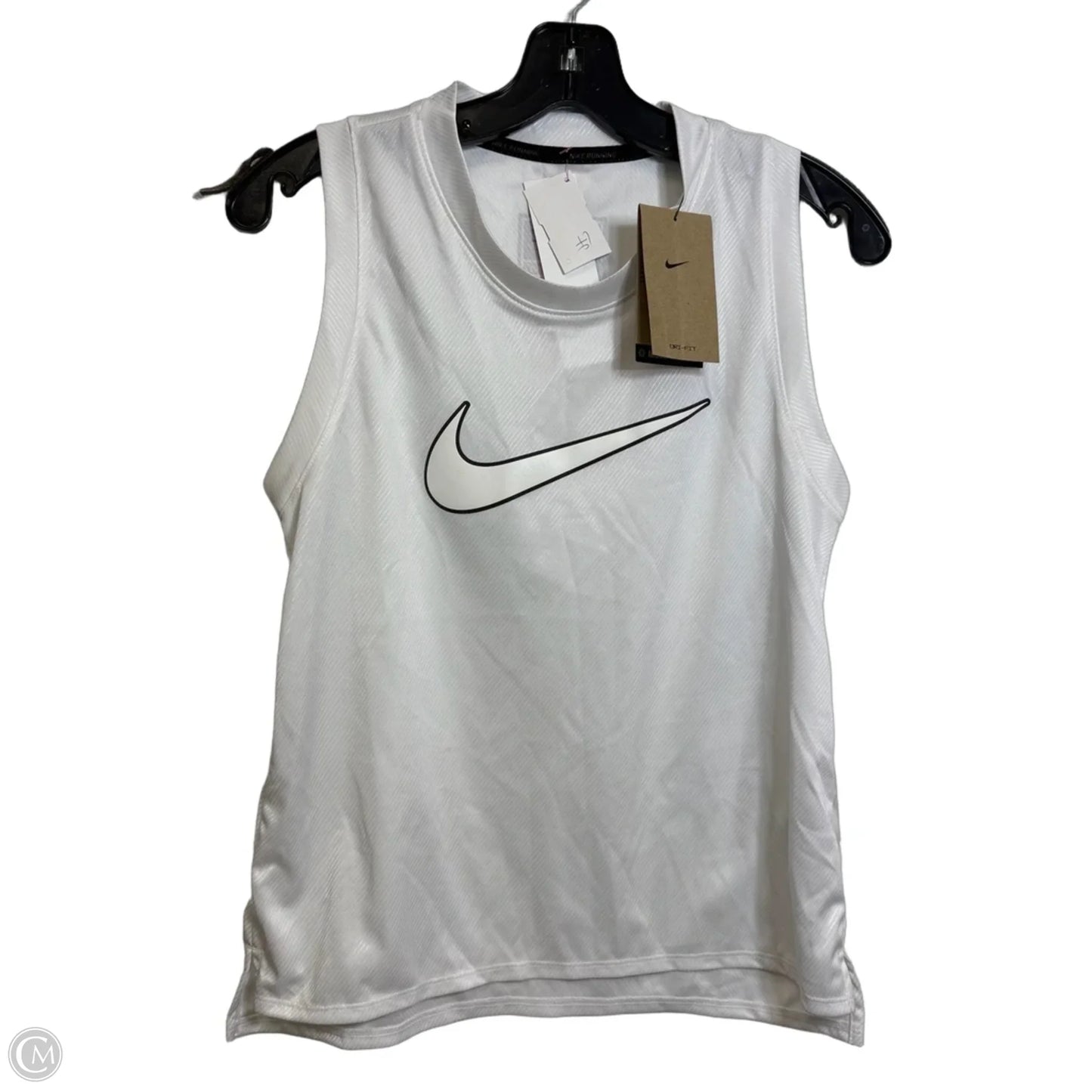 Athletic Tank Top By Nike Apparel In White, Size: M