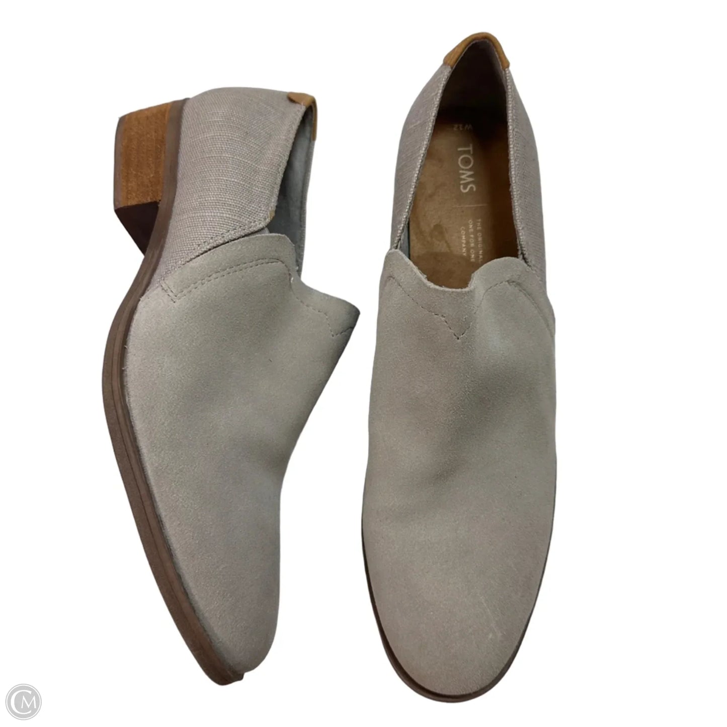 Shoes Heels Block By Toms In Grey, Size: 12