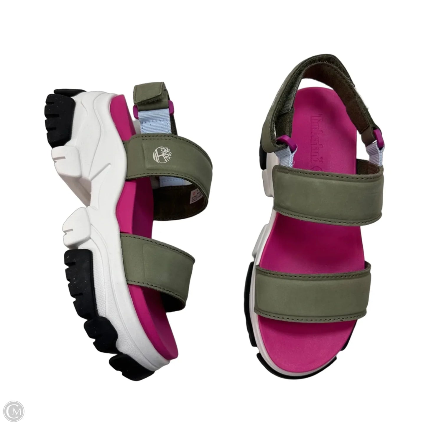 Sandals Heels Platform By Timberland In Green, Size: 7