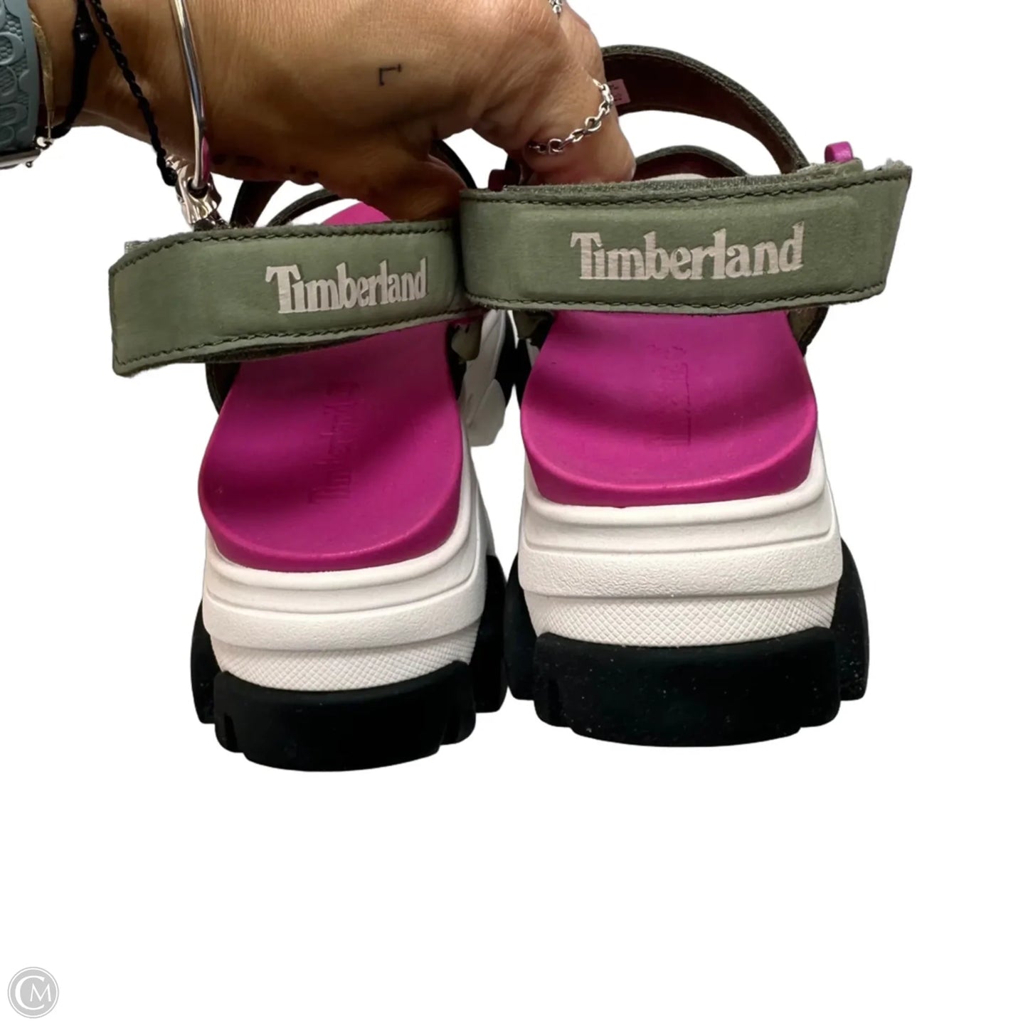 Sandals Heels Platform By Timberland In Green, Size: 7