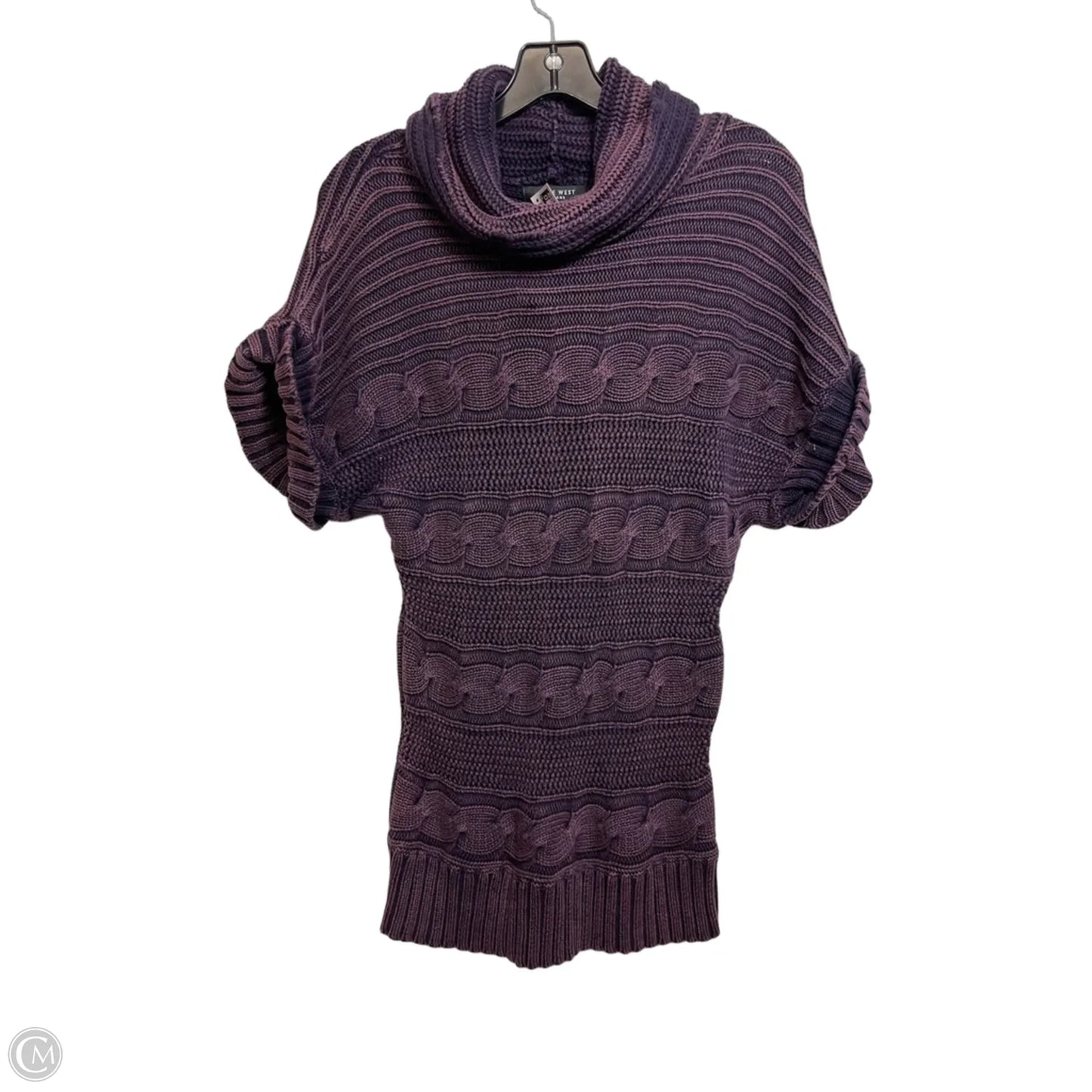 Top Short Sleeve By Nine West Apparel In Purple, Size: M