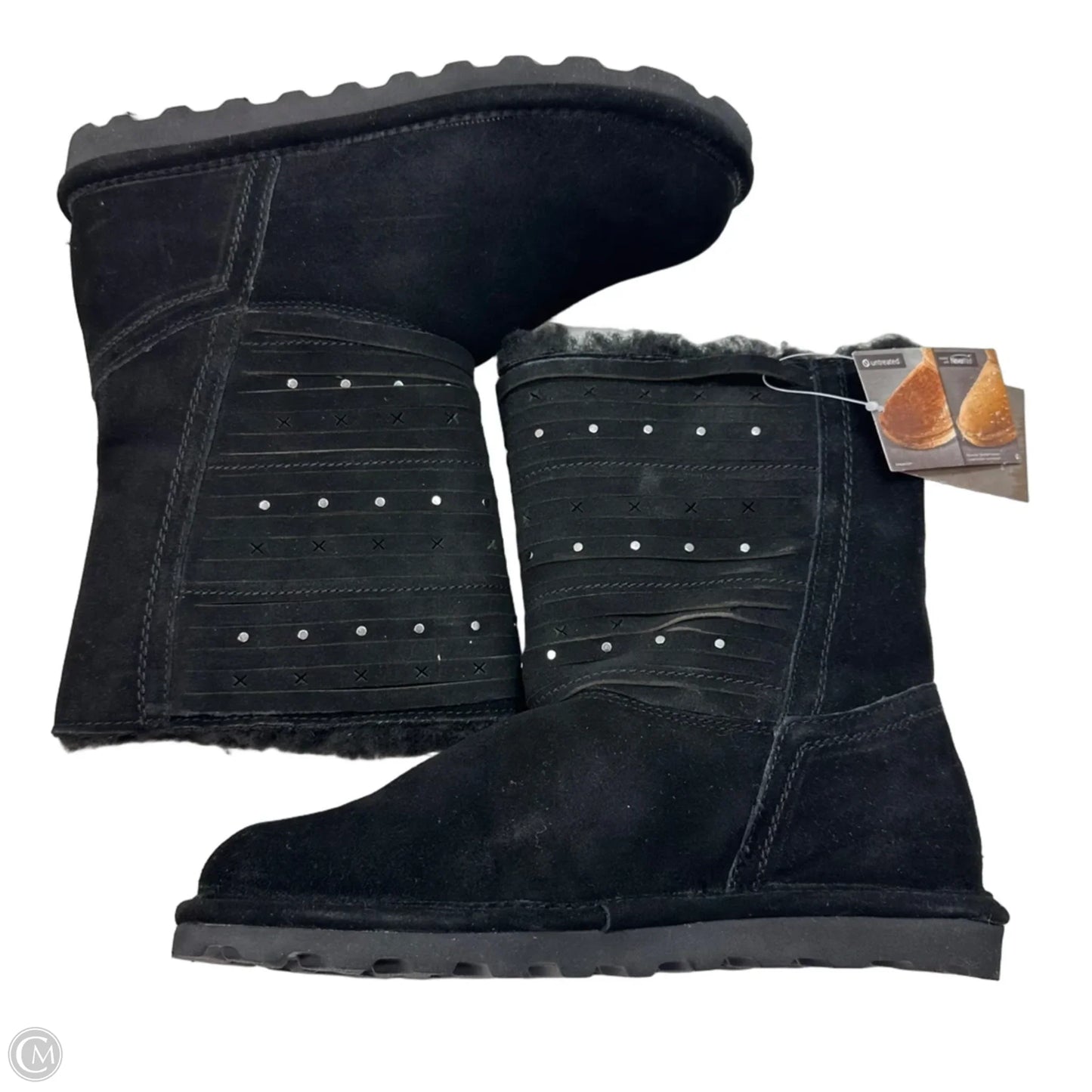 Boots Ankle Flats By Bearpaw In Black, Size: 10