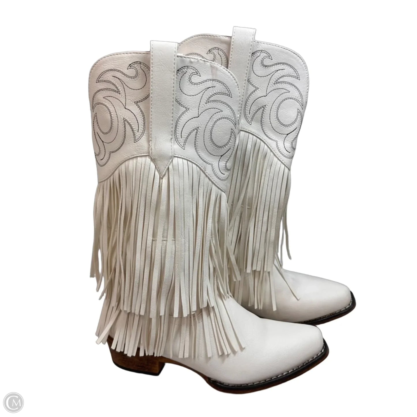 Boots Western By Roper In White, Size: 8.5