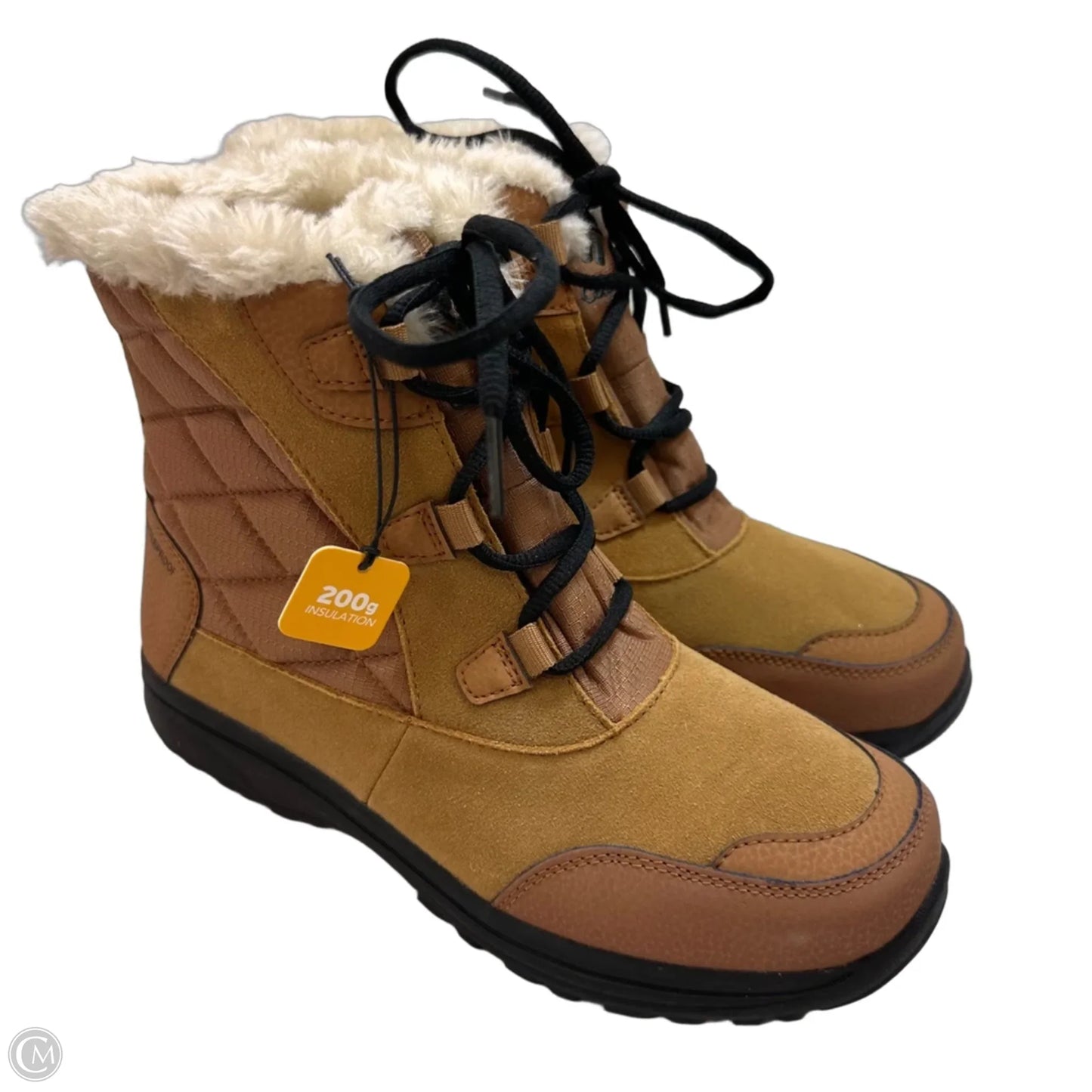 Boots Ankle Flats By Columbia In Tan, Size: 9.5