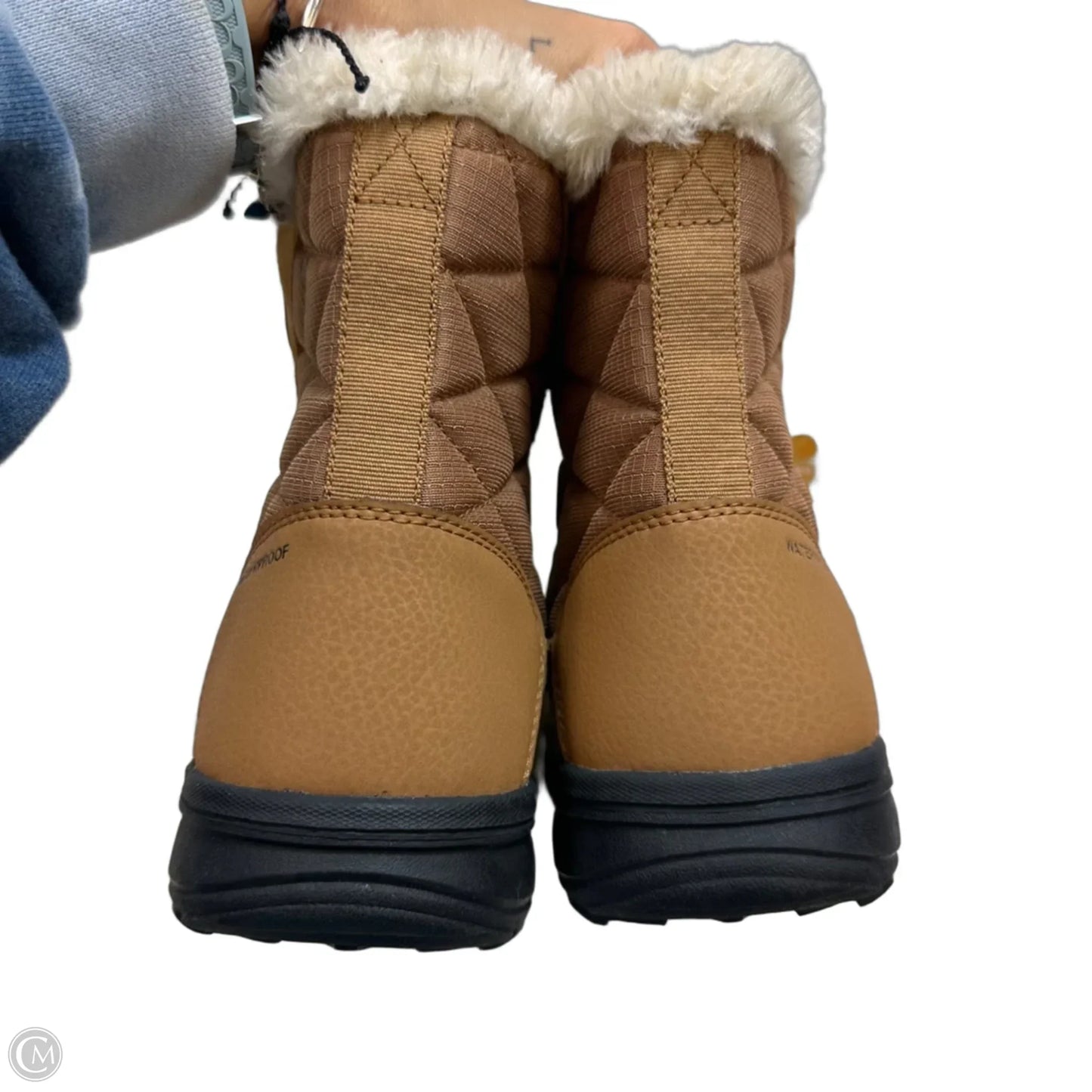 Boots Ankle Flats By Columbia In Tan, Size: 9.5