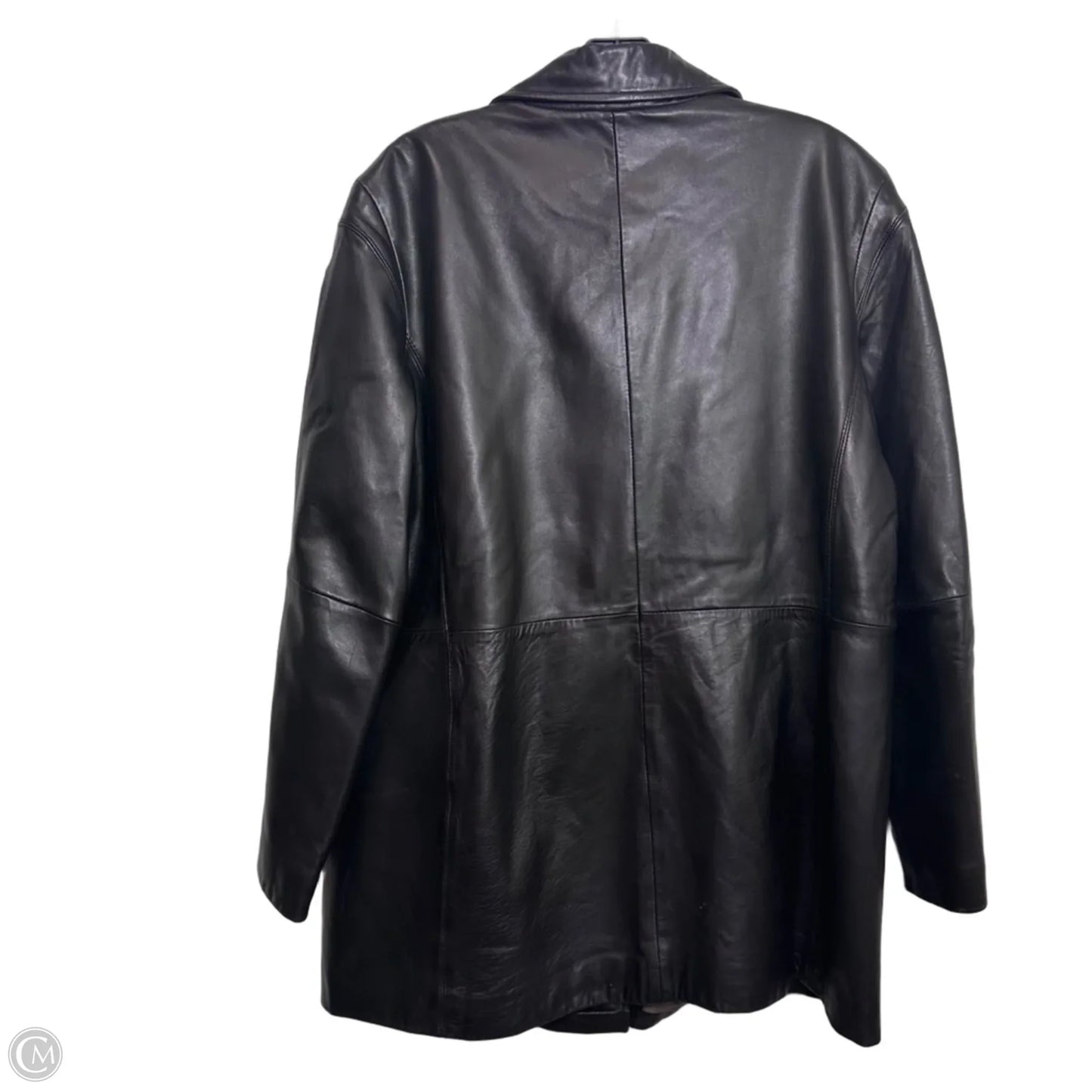 Jacket Leather By Cme In Black, Size: Xl