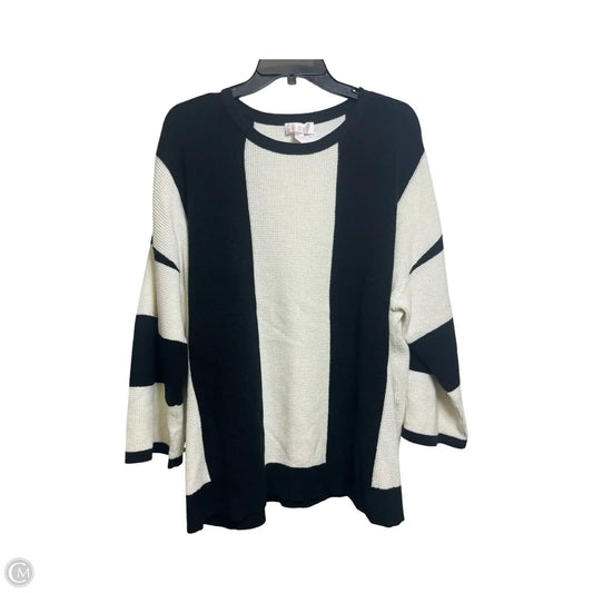 Sweater By Belle By Kim Gravel In Black, Size: 2x