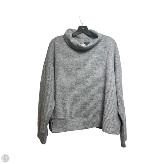 Athletic Top Long Sleeve Collar By Calia In Grey, Size: 1x