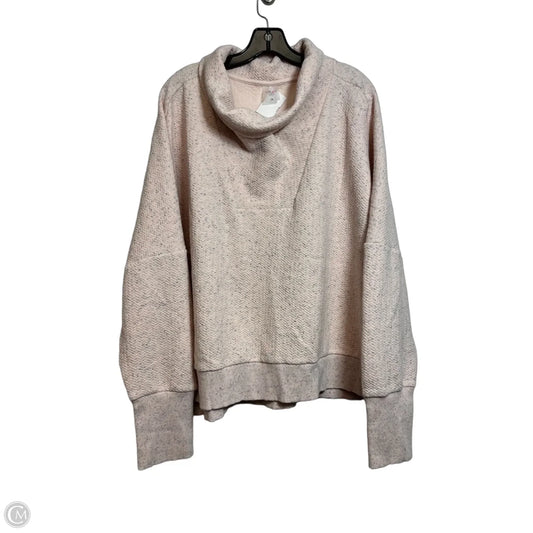 Athletic Top Long Sleeve Collar By Calia In Pink, Size: 1x