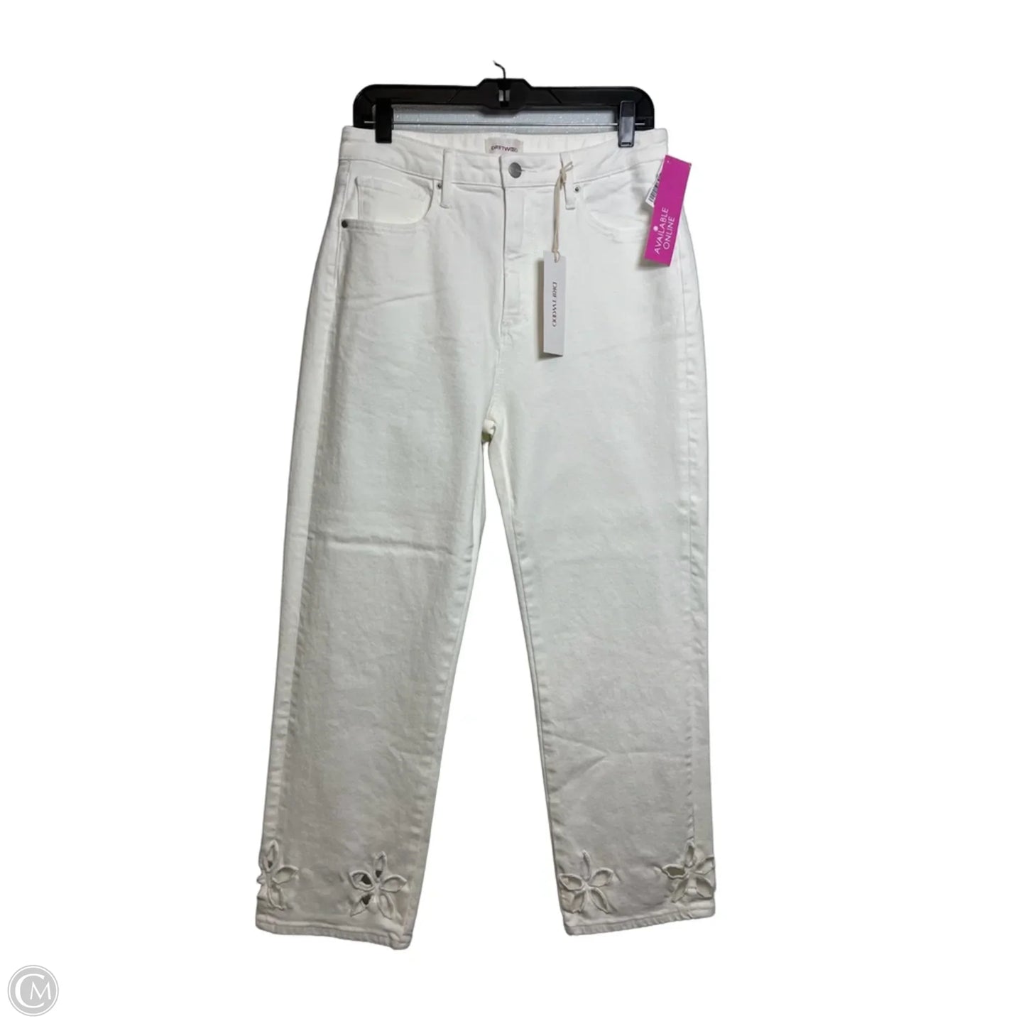 Jeans Straight By Driftwood In White Denim, Size: 8