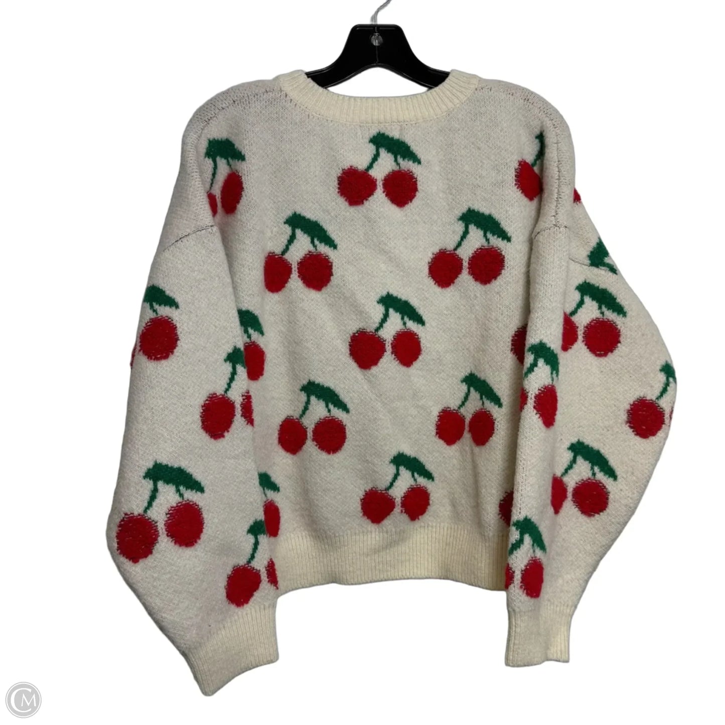 Sweater By Clothes Mentor In Ivory, Size: M