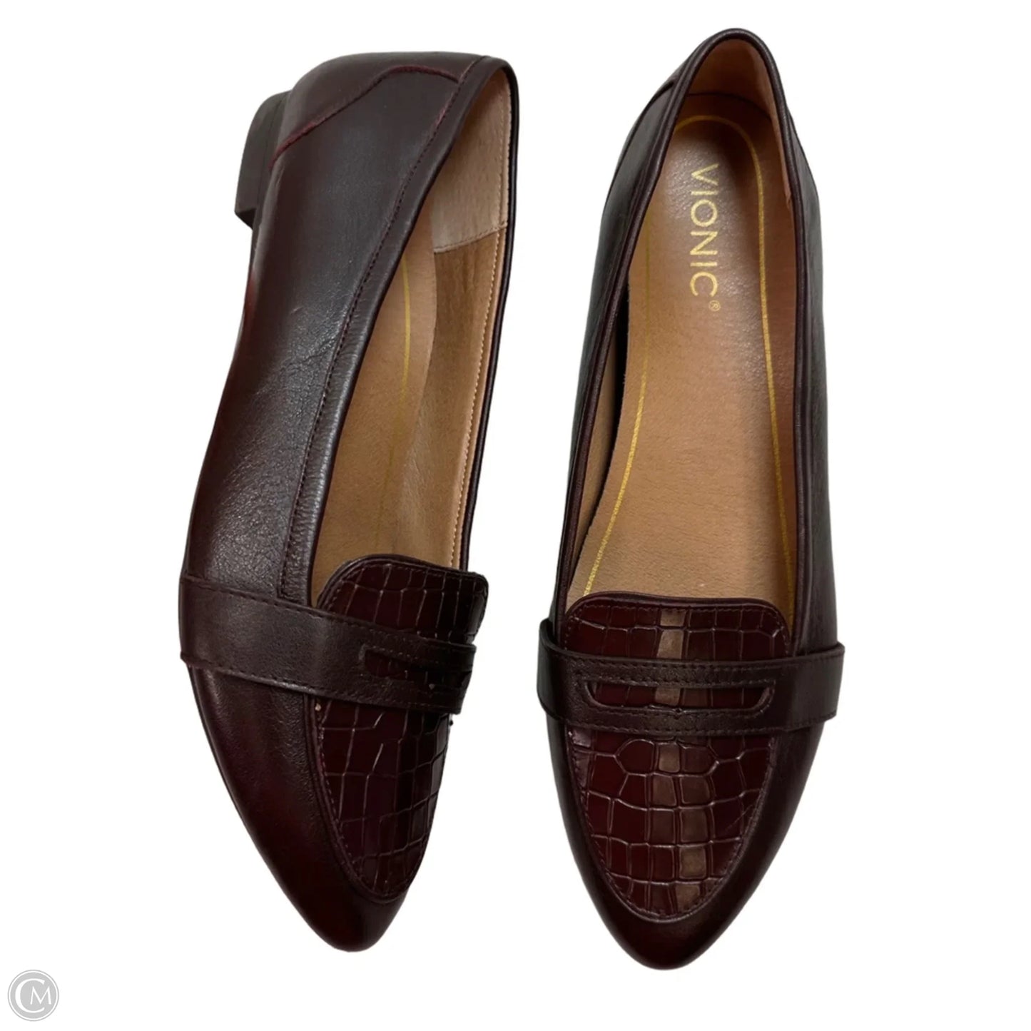 Shoes Flats By Vionic In Maroon, Size: 9