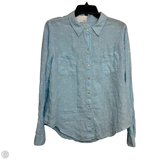 Top Long Sleeve Designer By Lilly Pulitzer In Blue, Size: L
