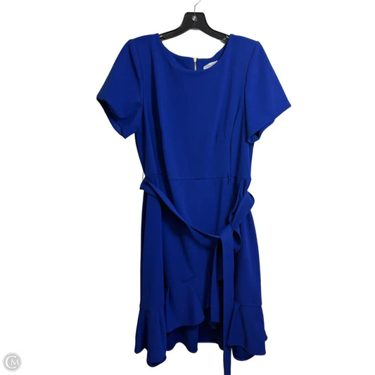 Dress Party Short By Calvin Klein In Blue, Size: 16