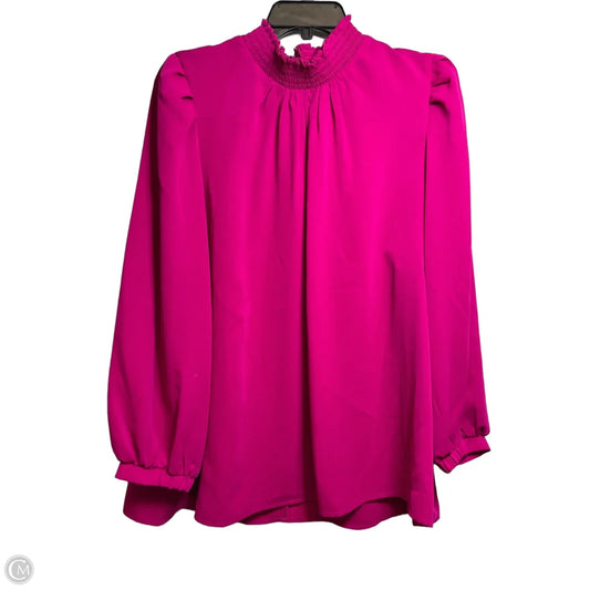 Top Long Sleeve By Melloday In Pink, Size: 1x