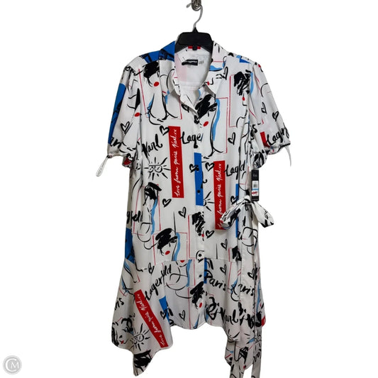 Dress Designer By Karl Lagerfeld In Multi-colored, Size: 20