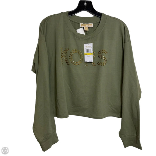 Top Long Sleeve By Michael By Michael Kors In Green, Size: M