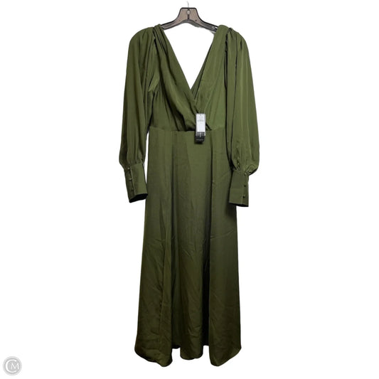 Dress Party Midi By Banana Republic In Green, Size: 6