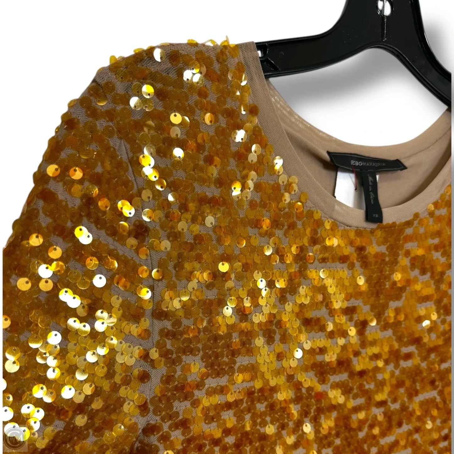 Sequin Dress Party Short By Bcbgmaxazria In Copper, Size: Xs