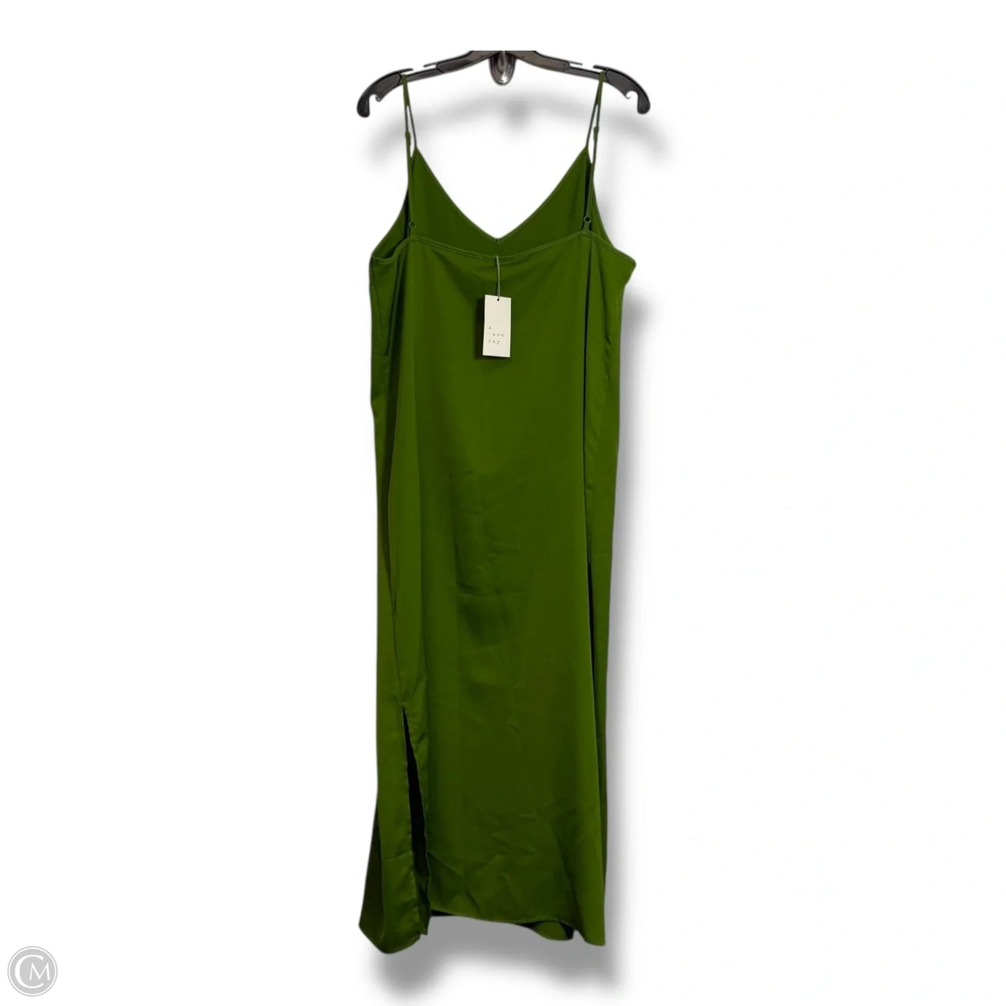 Dress Casual Midi By A New Day In Green, Size: Xl