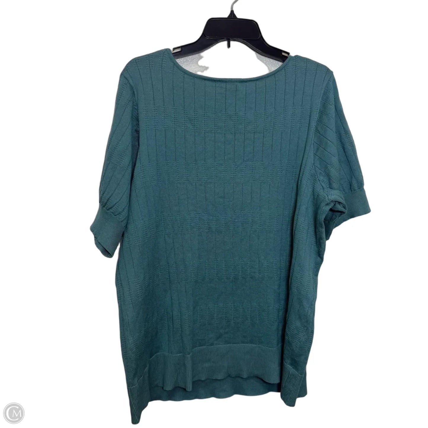 Top Short Sleeve By Maurices In Blue, Size: 2x