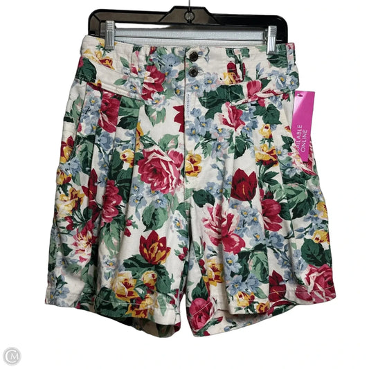 Shorts By Z Cavaricci In Floral Print, Size: 10