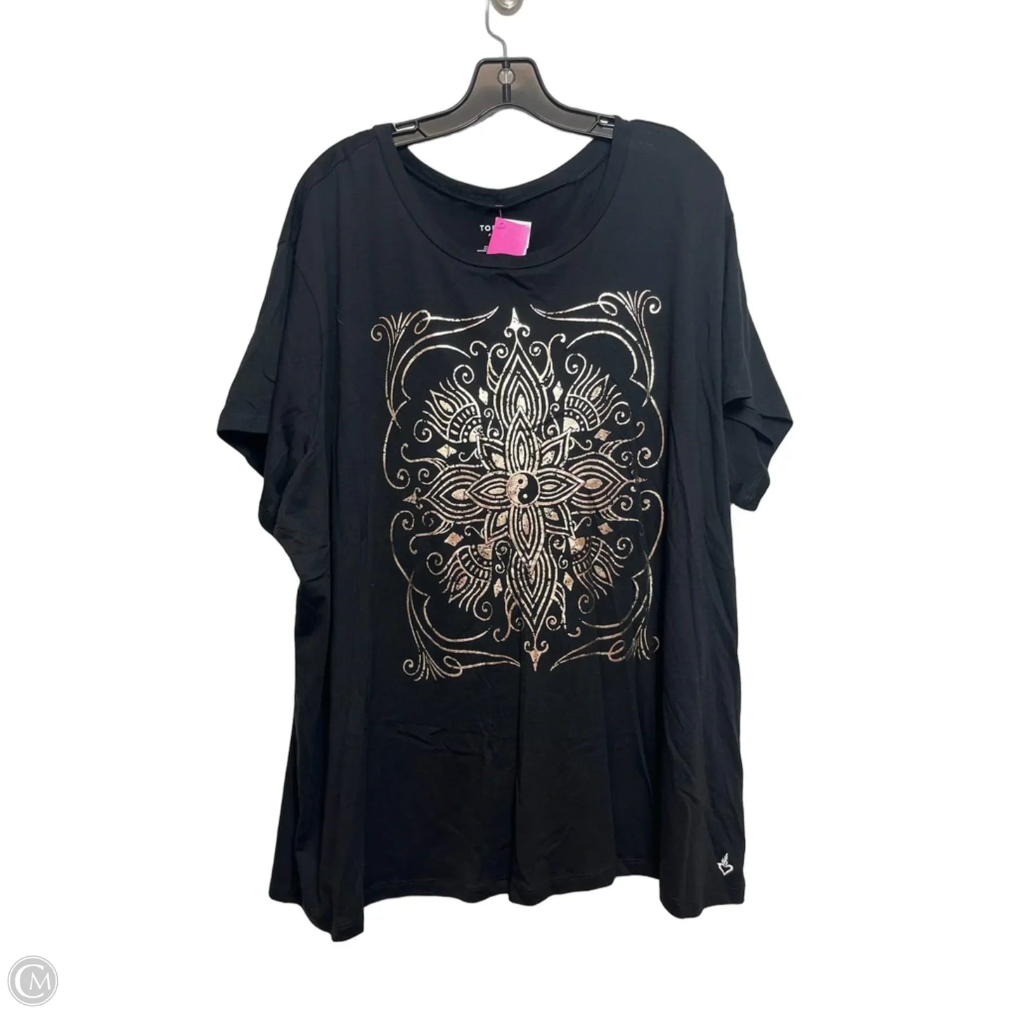 Top Short Sleeve By Torrid In Black, Size: 3x