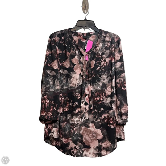 Top Long Sleeve By Torrid In Floral Print, Size: 2x