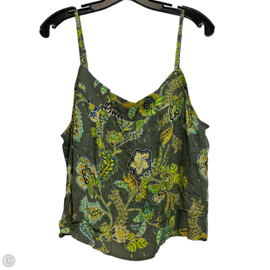 Top Sleeveless By Ariella In Floral Print, Size: Xl