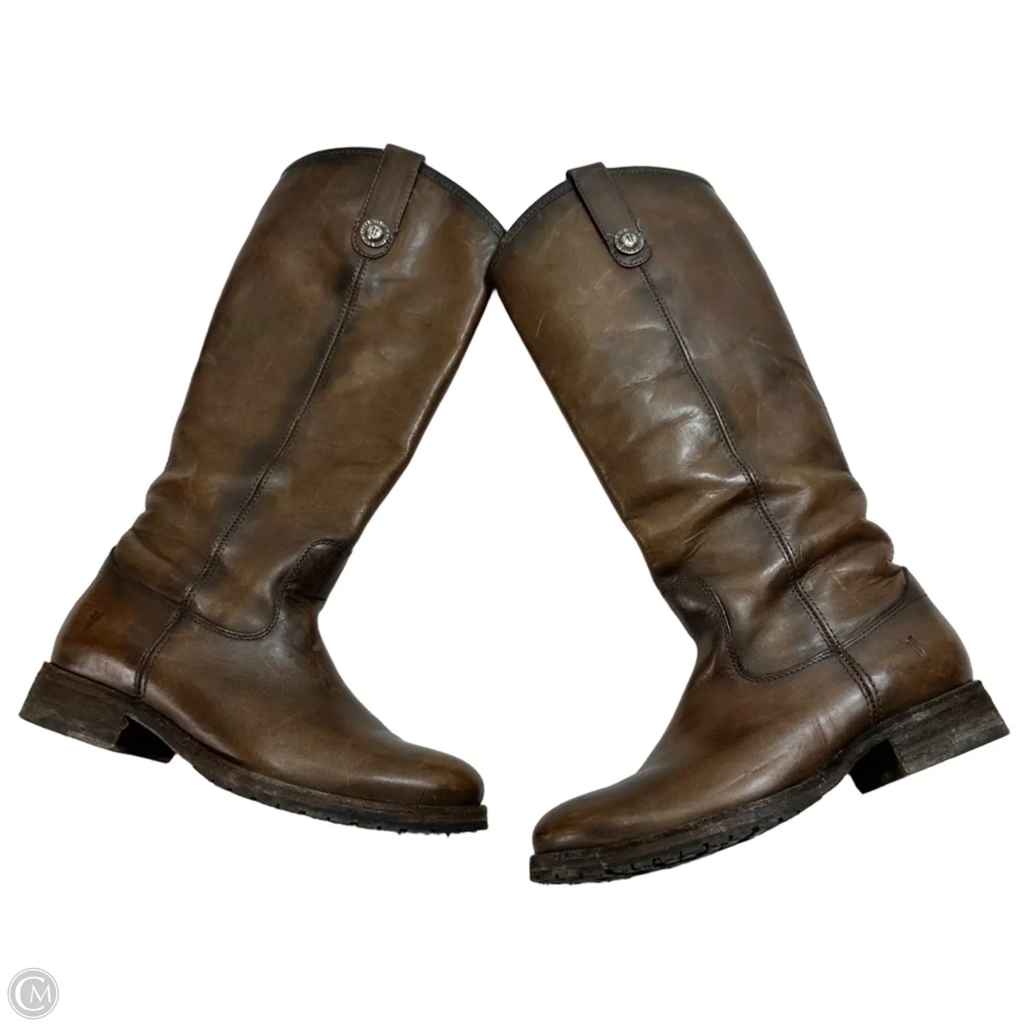 Boots Designer By Frye In Brown, Size: 6