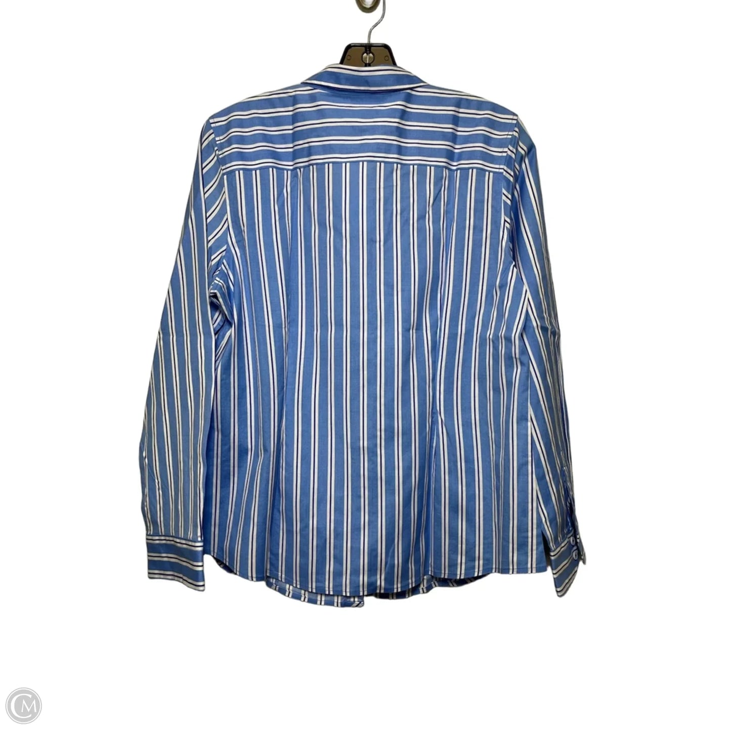 Top Long Sleeve By Talbots In Blue, Size: L