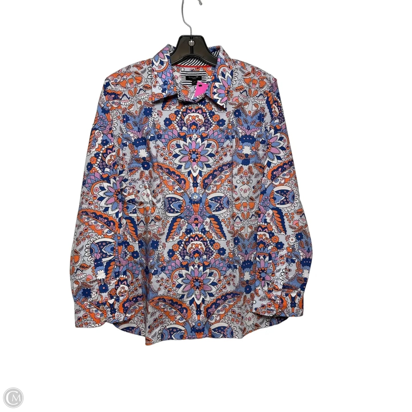 Top Long Sleeve By Talbots In Floral Print, Size: L