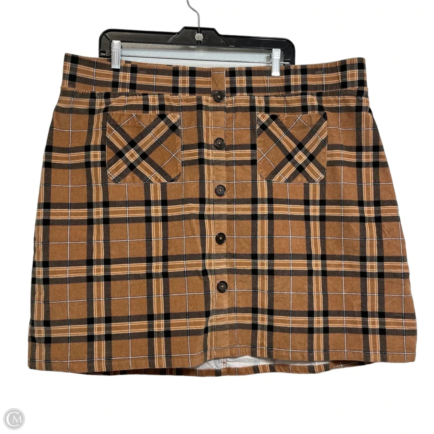 Skirt Mini & Short By Torrid In Brown, Size: 3x