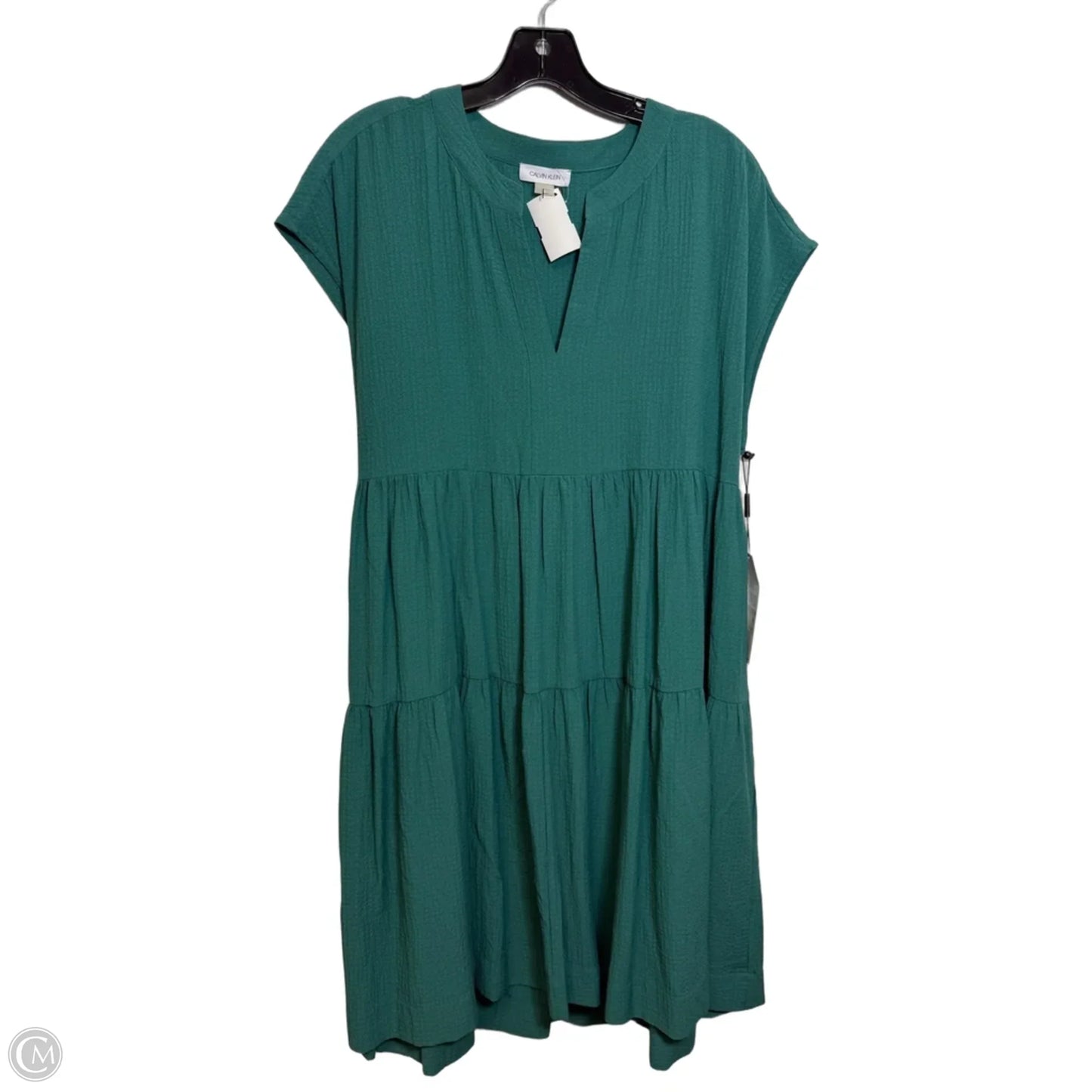 Dress Casual Short By Calvin Klein In Green, Size: 12