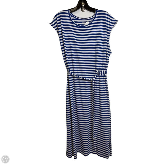 Dress Casual Midi By Sonoma In Blue, Size: Xl