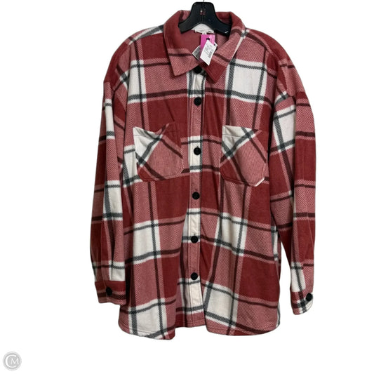 Jacket Shirt By Maurices In Brown, Size: Xxl