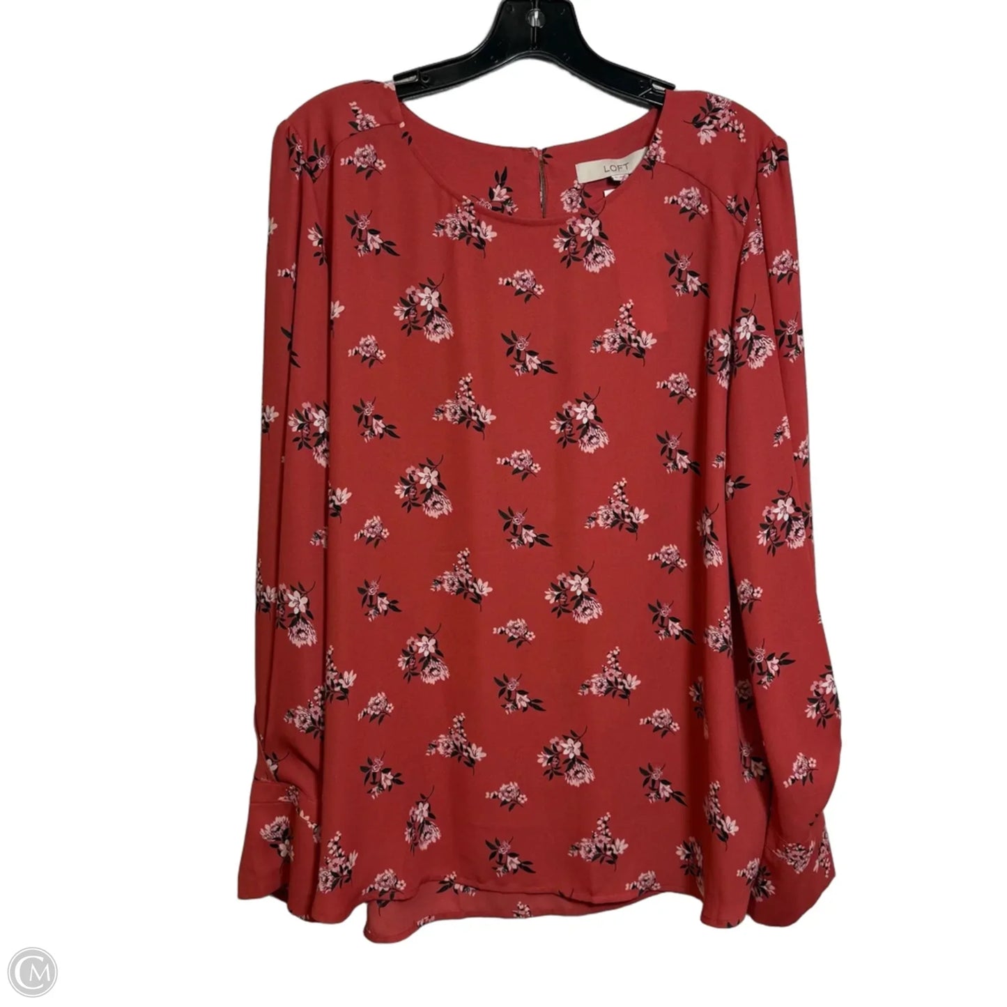 Top Long Sleeve By Loft In Pink, Size: Xl