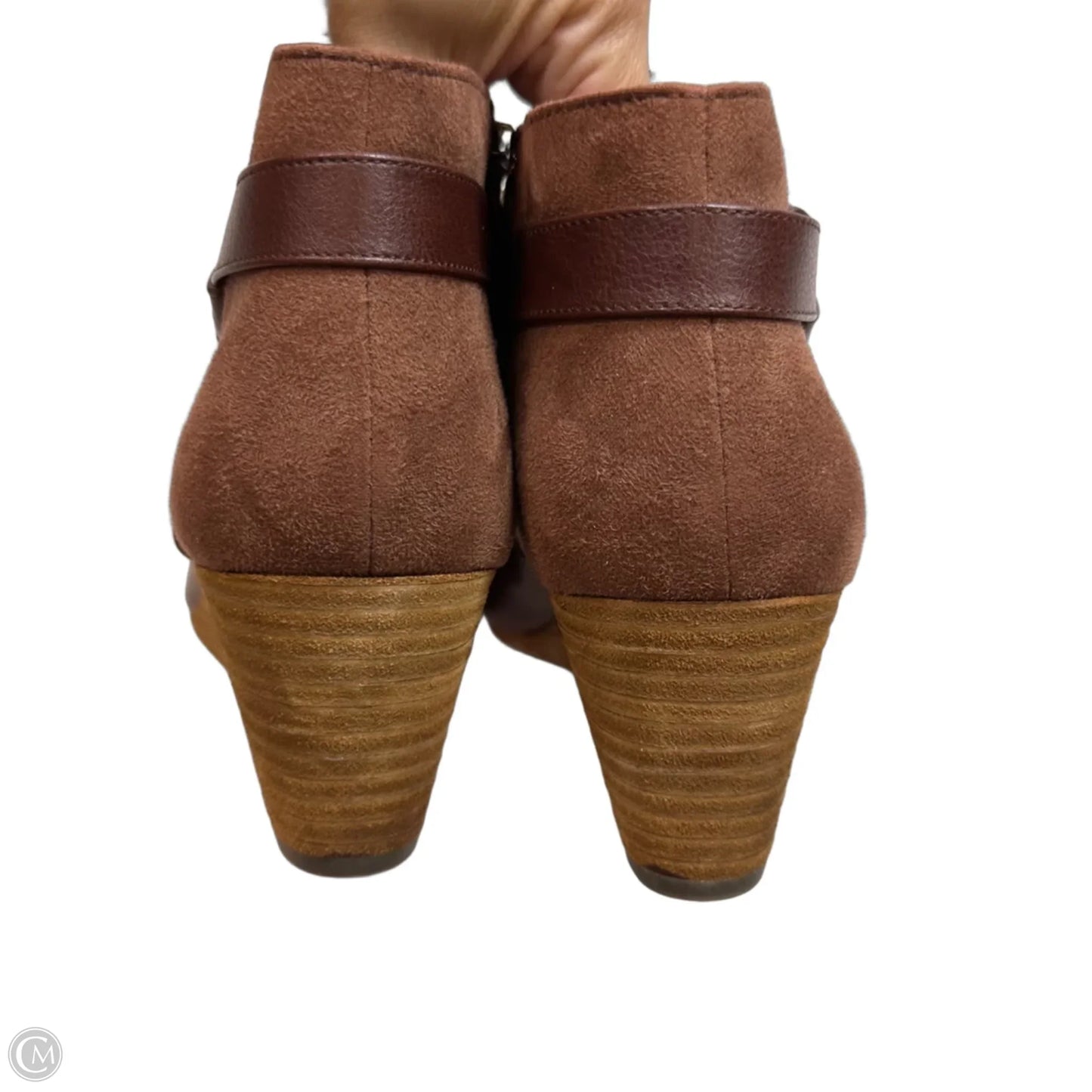 Boots Ankle Heels By Dr Scholls In Brown, Size: 9.5