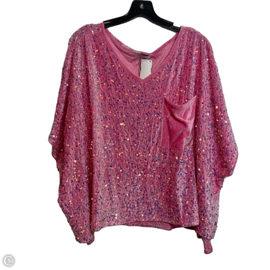 Top Short Sleeve Basic By White Birch In Pink, Size: 1x