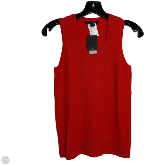 Vest Sweater By Ann Taylor In Orange, Size: Xxs