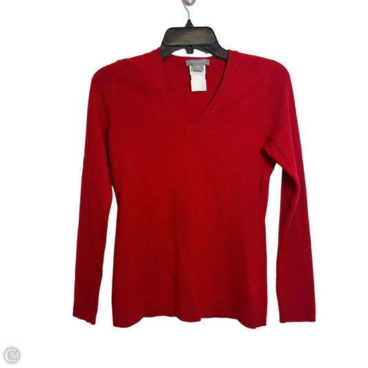 Sweater Cashmere By Ann Taylor In Red, Size: Xs